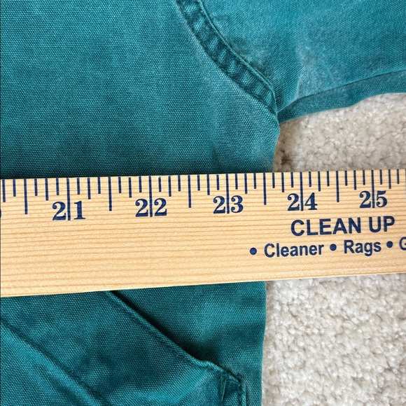 Vintage Eddie Bauer Barn Chore Jacket Double Pocket Green Corduroy Mens Medium - Picture 9 of 12